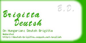 brigitta deutsh business card